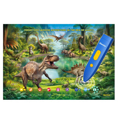 Qiaojoy dinosaur poster interactive module with touch storytelling for kids