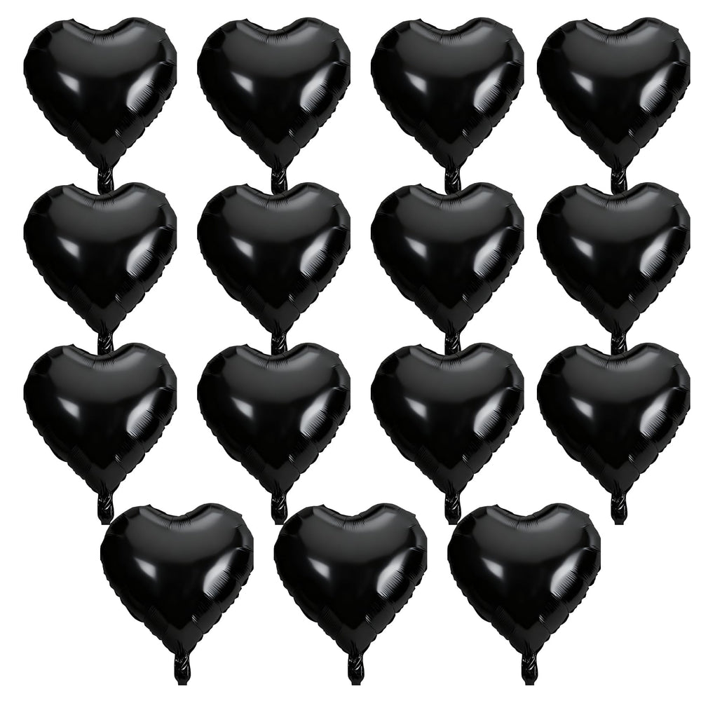 QIHOMPIB black heart balloon 18 inch adds chic romance for celebrations.