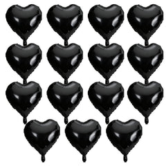 QIHOMPIB black heart balloon 18 inch adds chic romance for celebrations.