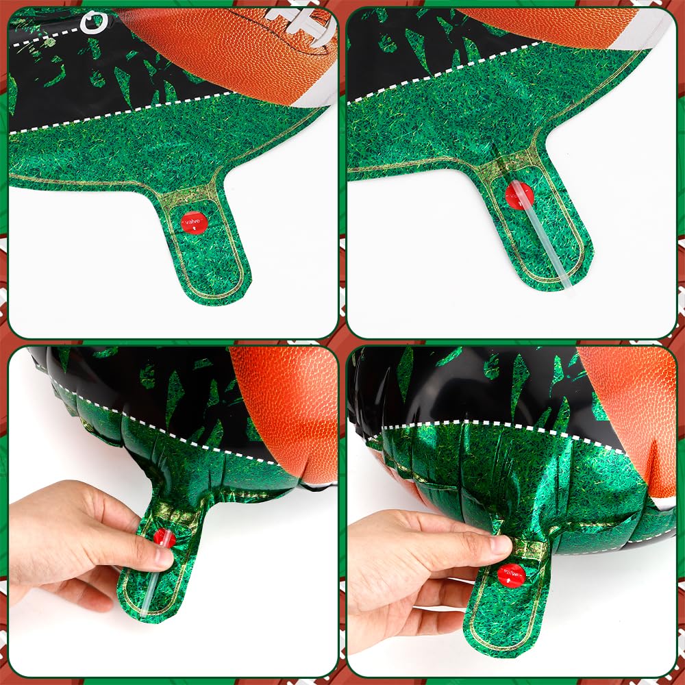 QIHOMPIB football balloons ideal for indoor and outdoor use.