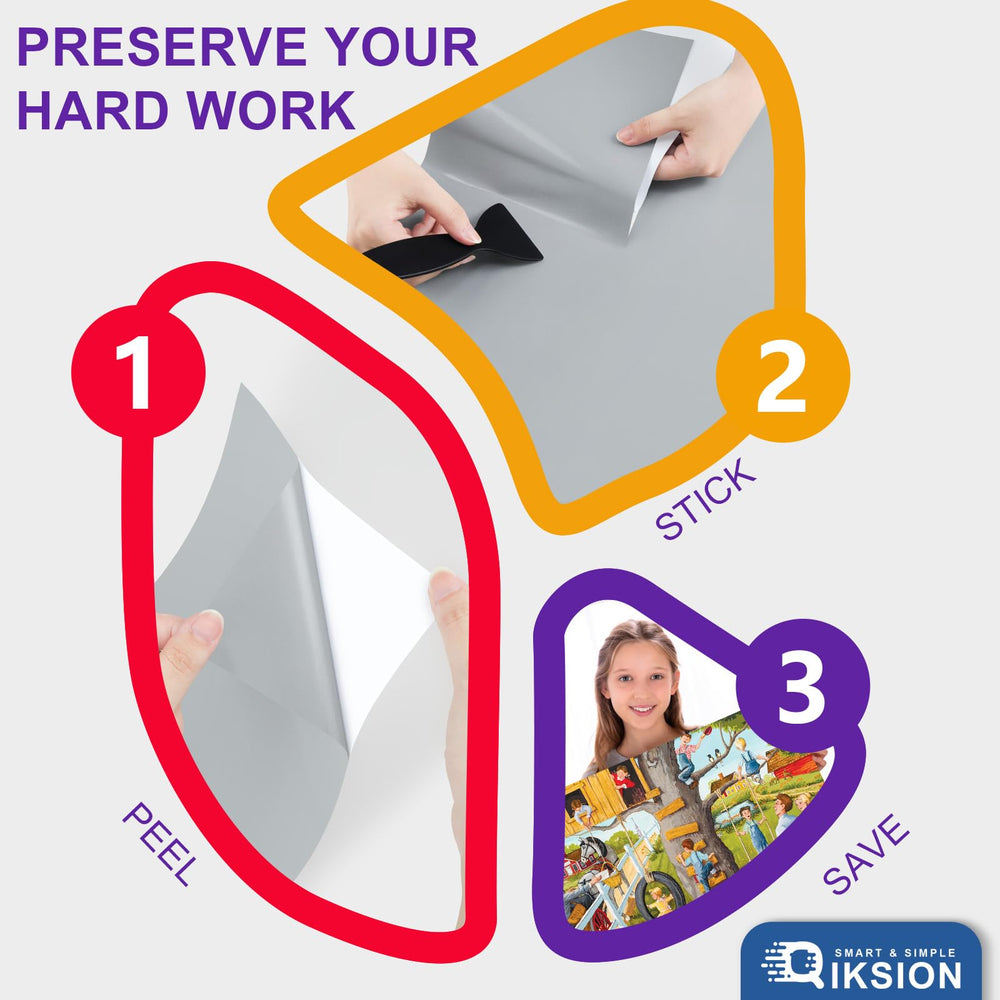 QIKSION Peel-and-stick method makes puzzle preservation quick and clean.