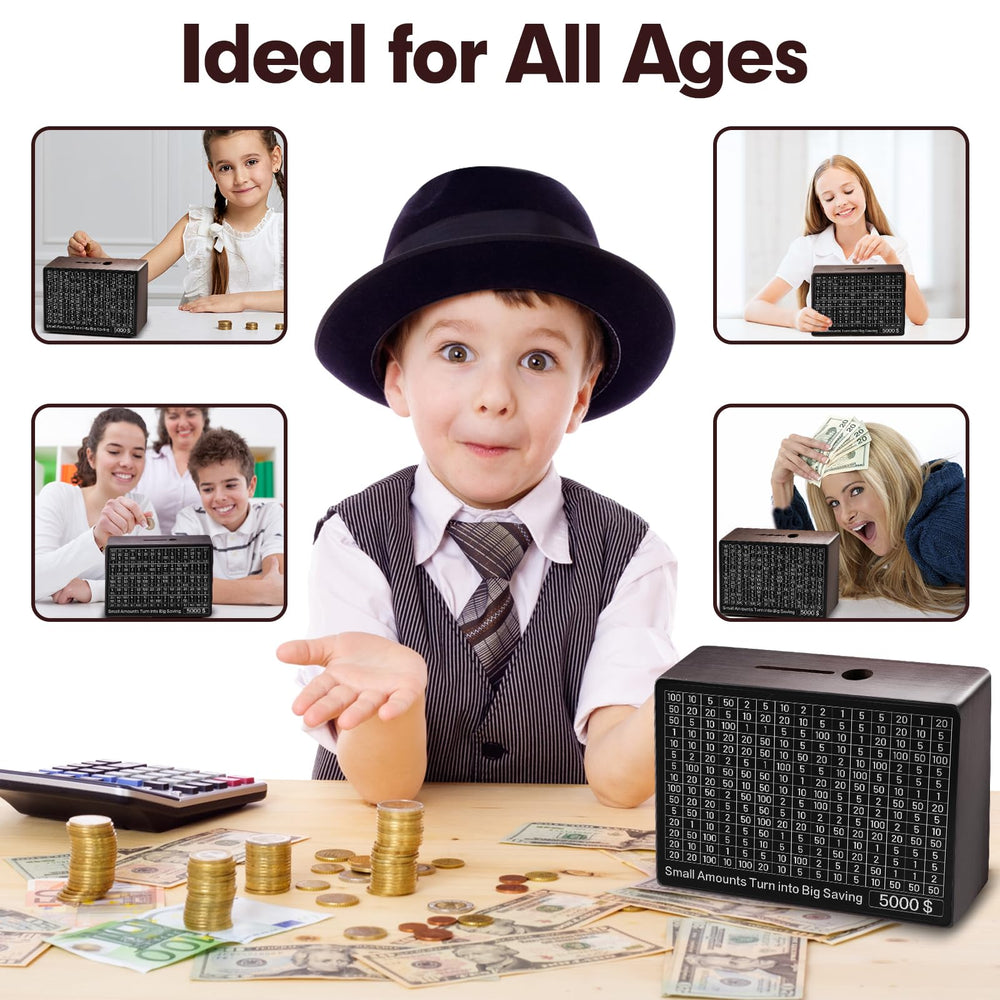 Qimshemi Gift-ready money box suitable for birthdays and special occasions.