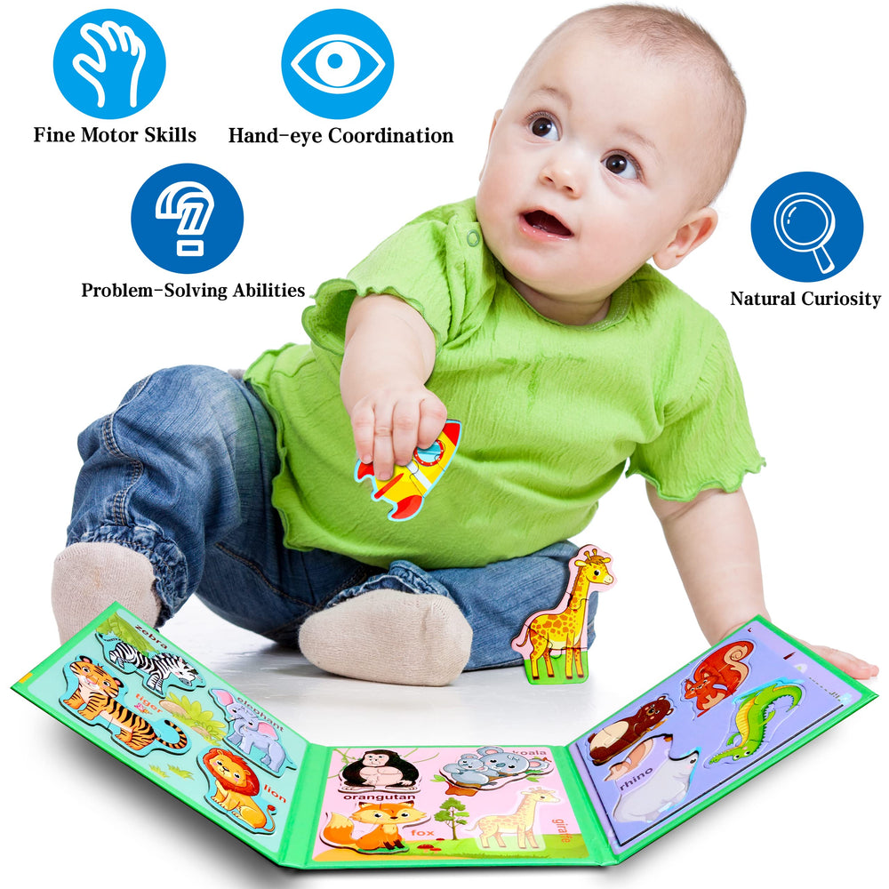QimuMku cars theme puzzle supports hand-eye coordination during travel moments