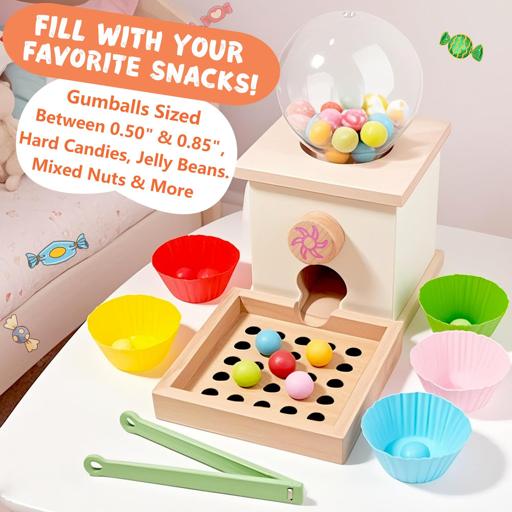 QimuMku rainbow color sorting bowls for color recognition.