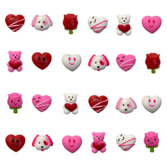 QINGQIU Valentines white heart squishy toy in hand, ideal for calm tactile play and classroom rewards.