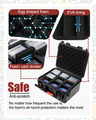 QINGUANG PSA slab case close-up lid demonstrates secure lockable protection
