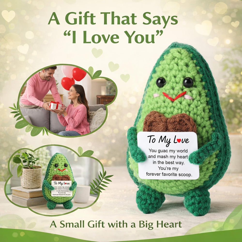 Qinthory avocado plush as a fun couple gift with humor.