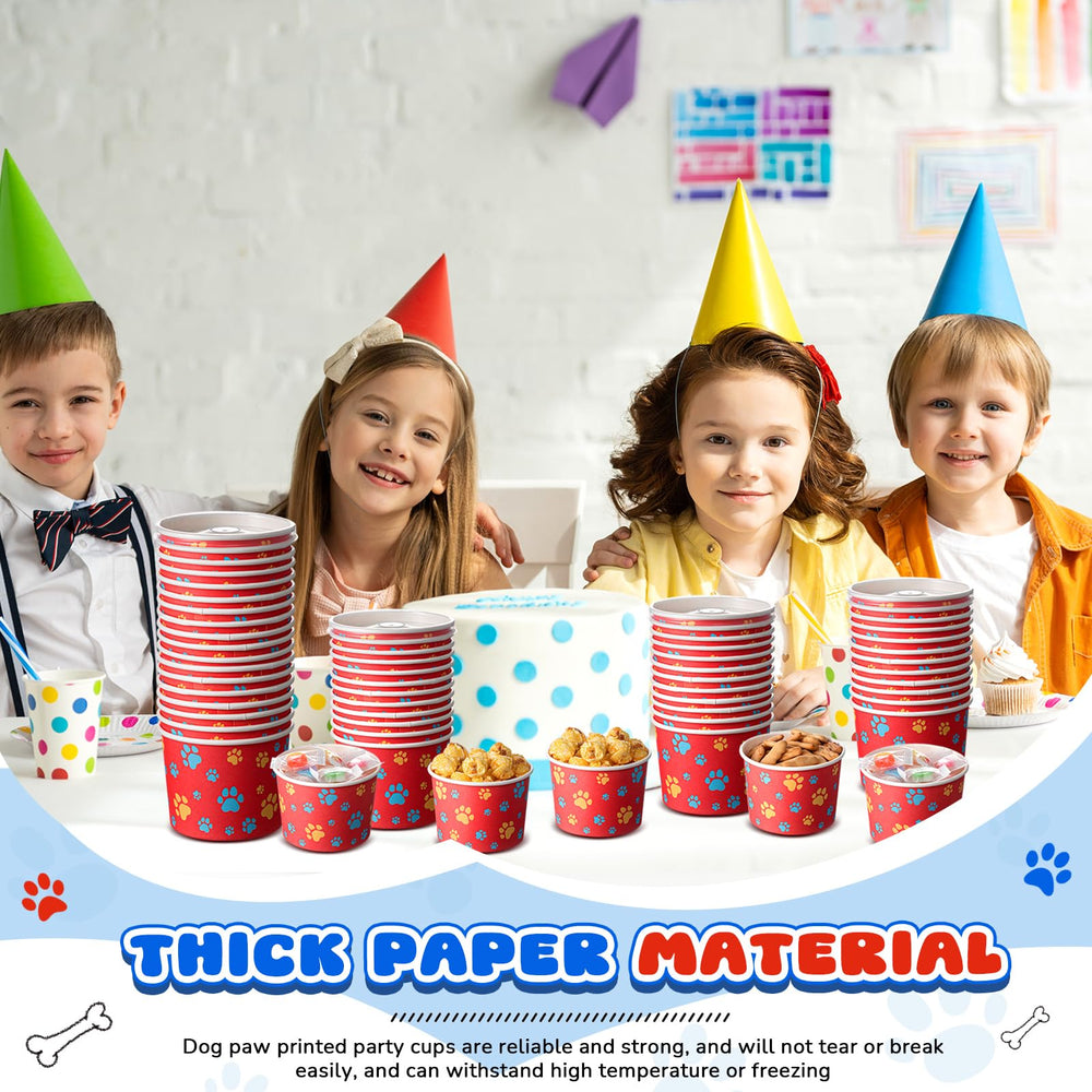 Qinyoung 8 oz cups with lids for dog treats and snacks