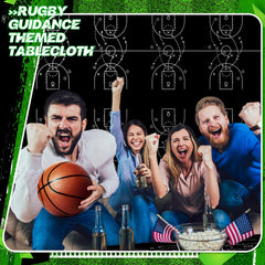 Qinyoung basketball tablecloth disposable convenience enables quick cleanup.