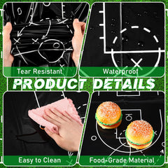Qinyoung basketball tablecloth easy-clean surface wipes down quickly after parties.