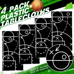 Qinyoung basketball tablecloth pattern close-up highlights realistic tactical design.