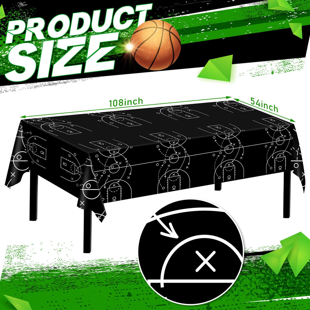 Qinyoung basketball tablecloth waterproof material keeps spills from staining.