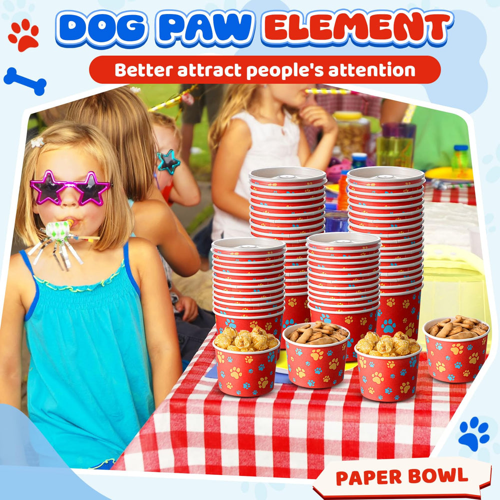 Qinyoung disposable dog bowls for ice cream and desserts