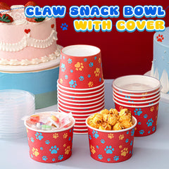 Qinyoung 8 oz dog bowls with lids, sturdy and portable