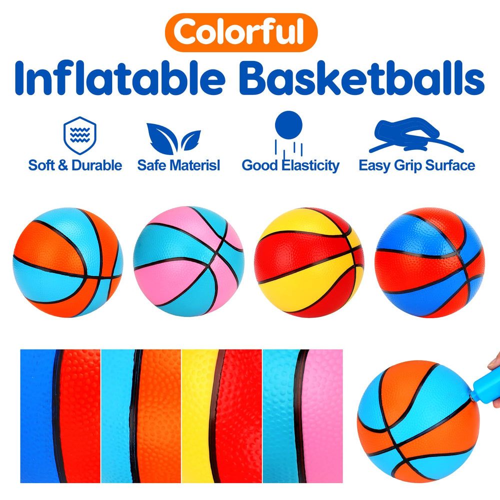 Qirptey kids party basketball set fits birthdays and gatherings.