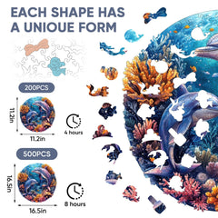 Qiuenisray ocean theme royal shape puzzle offers a unique adult challenge.