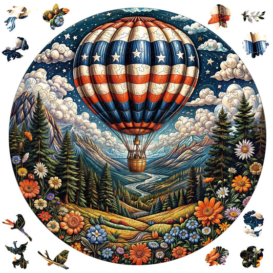 Qiuenisray wooden balloon puzzle 3D vision enhances focused, calming playtime