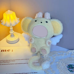 QIUTIMIY 17cm doll clothes yellow suit stretch panel for a snug hug.