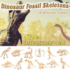 Qiuttnqn dinosaur fossil skeleton tyrannosaurus toy for dino dig and pretend play.