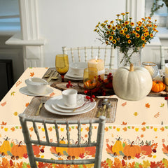QIYANPAX 54x108 inch tablecloth fits most dining tables.