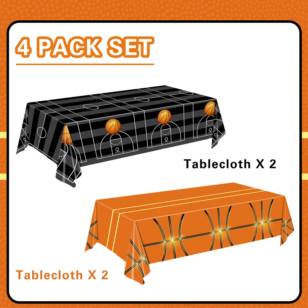 QIYANPAX basketball court-design tablecloth creates an authentic game-day vibe