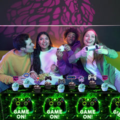 QIYANPAX four-pack video game tablecloths for easy party prep