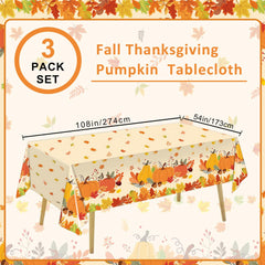 QIYANPAX maple leaf design tablecloth adds autumn charm and easy cleanup.