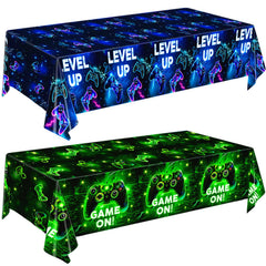 QIYANPAX waterproof tablecloth protects surfaces from spills during gaming parties