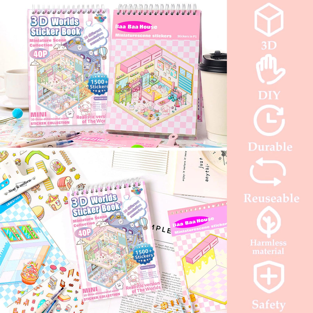 QIYEELOO waterproof stickers cling to bottles, laptops, and more