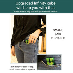 QiyI Little Golden Elephant infinity cube pocket-sized for quick focus breaks.