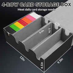 QLOUNI card storage box magnetic closure securing the lid