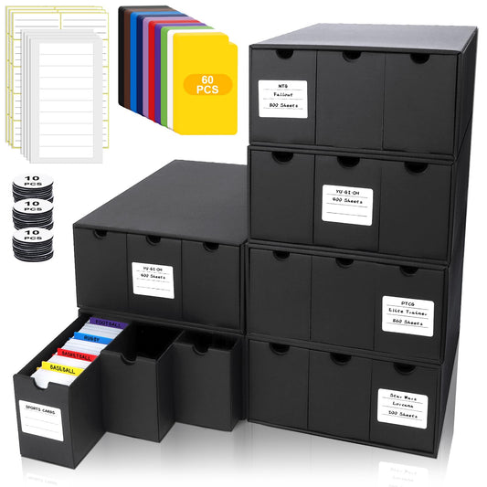 QLOUNI trading card storage box with 18 boxes for large collections