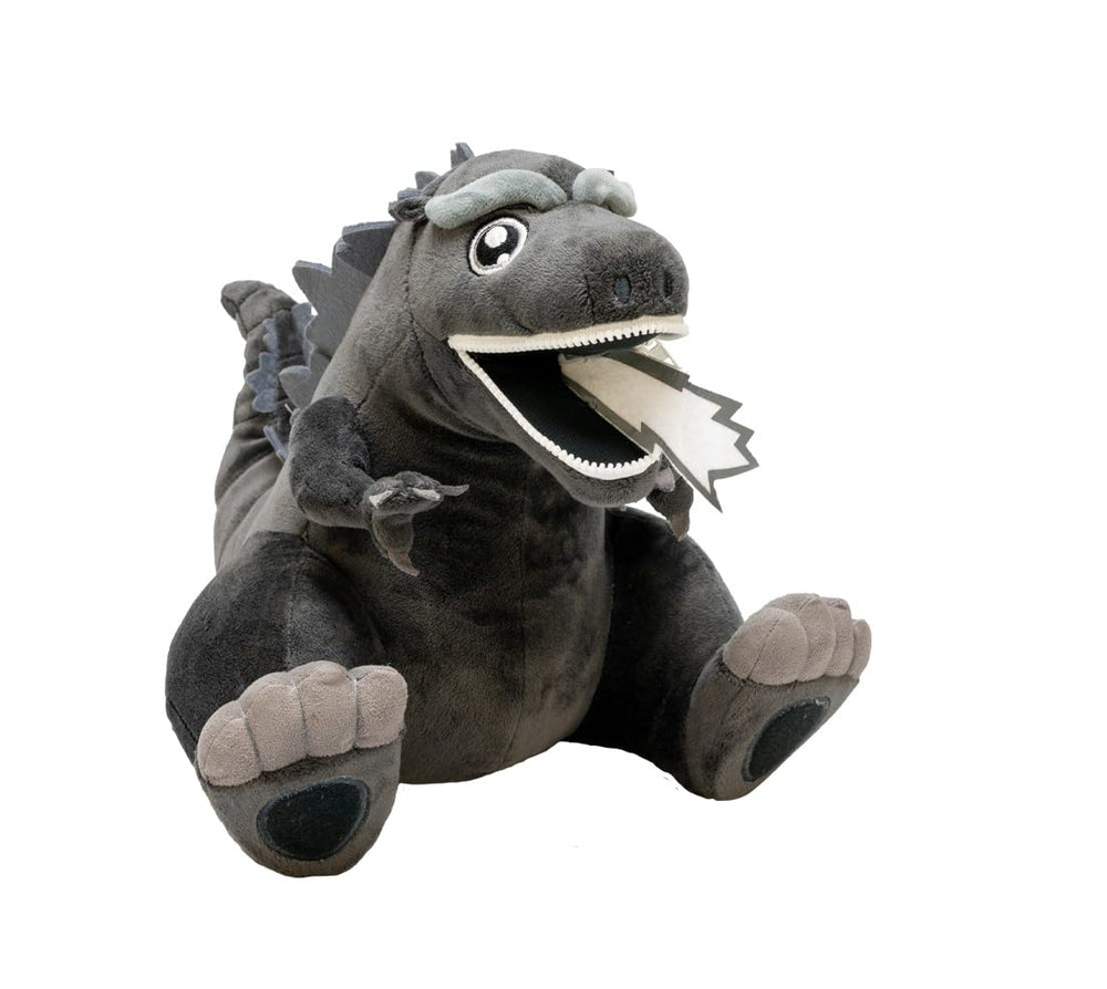 QMx Godzilla Zippermouth Plush 8.75-inch scale fits compact shelves and themed displays.