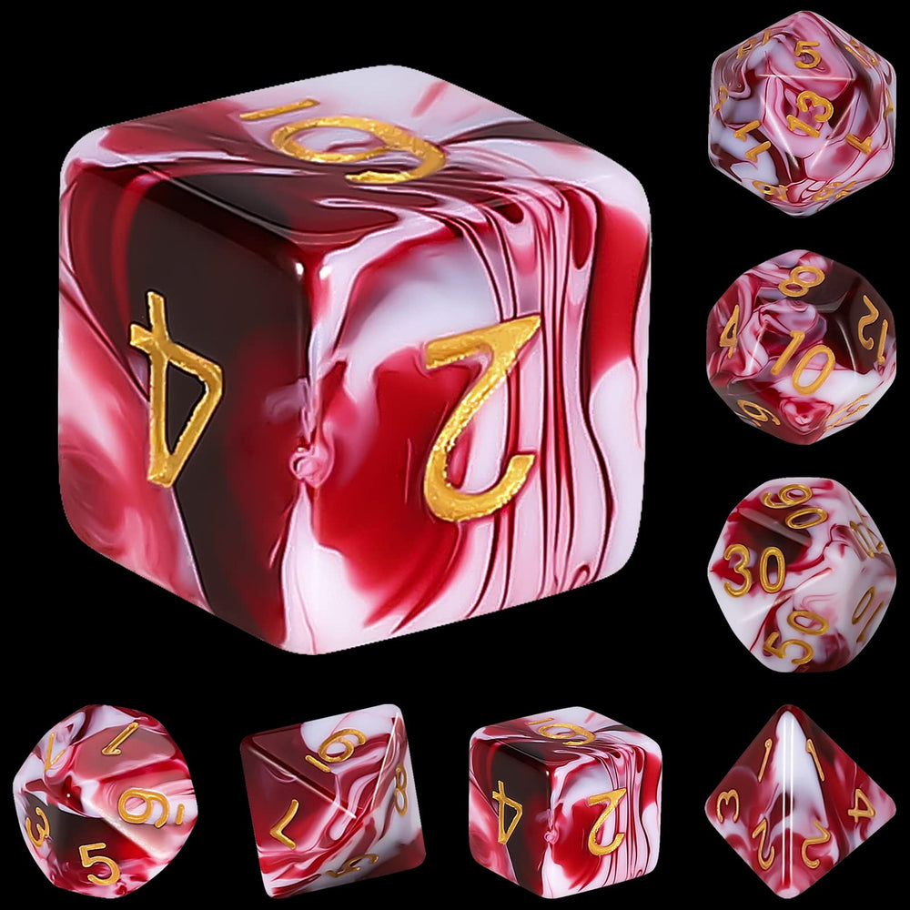 QMAY DND dice set ideal for game night and tabletop battles.