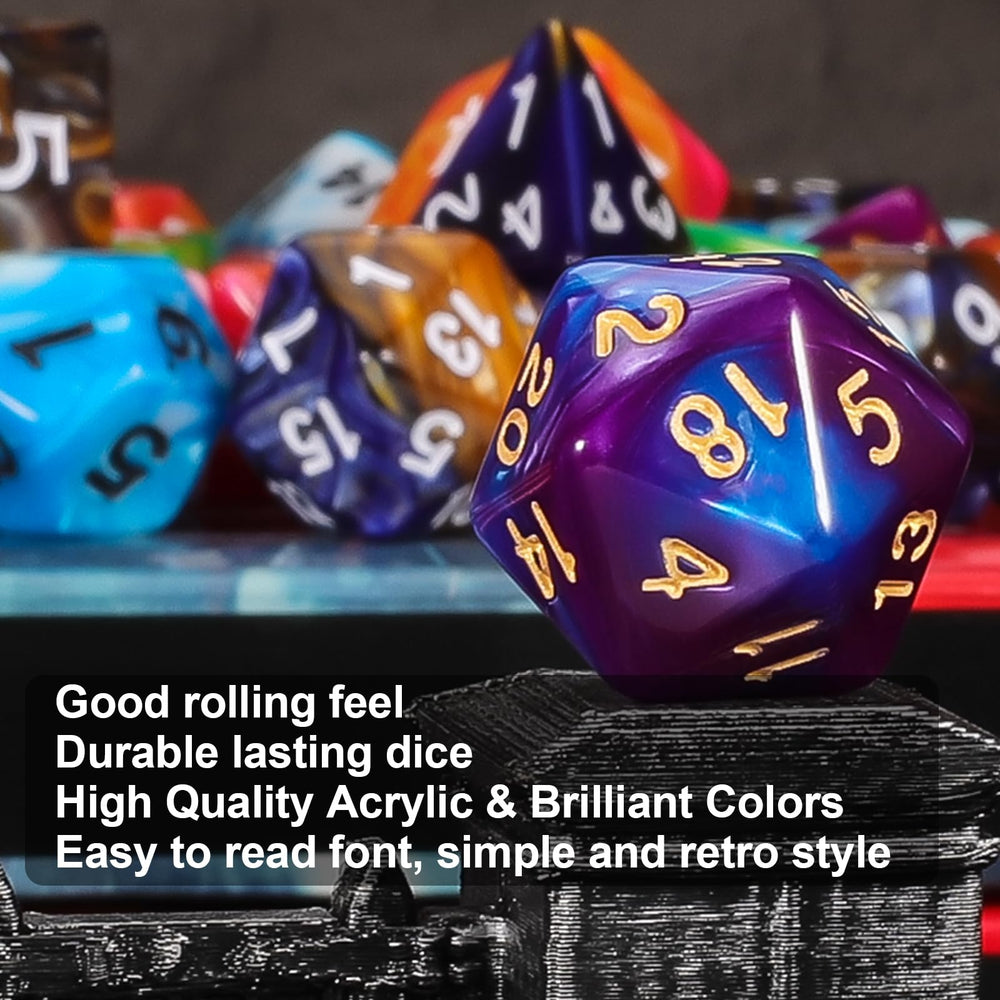 QMAY colorful dice patterns appeal to collectors and players alike.