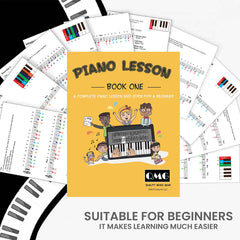 QMG complete color note piano guide pack enhances hand technique.