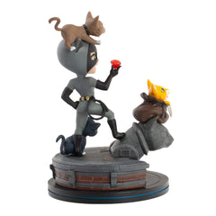 QMx Catwoman Q-Fig Elite five-inch figure height on display base.