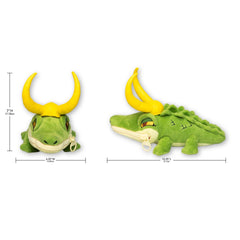 QMx Alligator Loki Zippermouth Plush is a 12-inch centerpiece for shelves and desks.