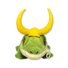 QMx Alligator Loki Zippermouth Plush features a gold crown for collectible display.