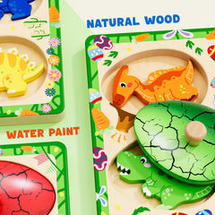 QODOFLR Montessori-style sorter board with smooth edges for safe play.