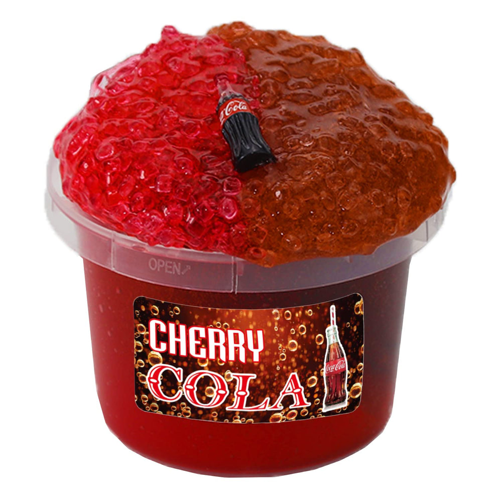 QOFRJTU Crunchy Fishbowl Slime packaging emphasizes easy storage and a secure lid.