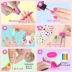 QoQlz Fake Nails provide safe props for dress-up moments