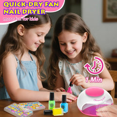 QoQlz Nail Dryer for kids speeds drying while protecting small hands