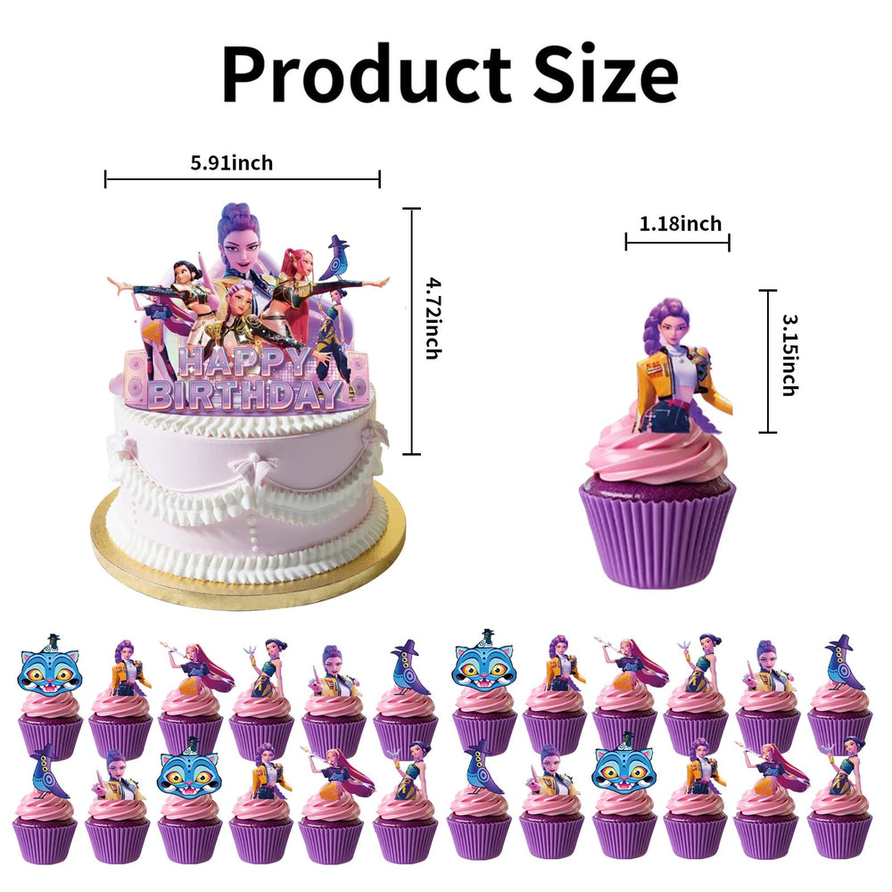 QOQXQOOH cartoon dessert decorations add color to treats