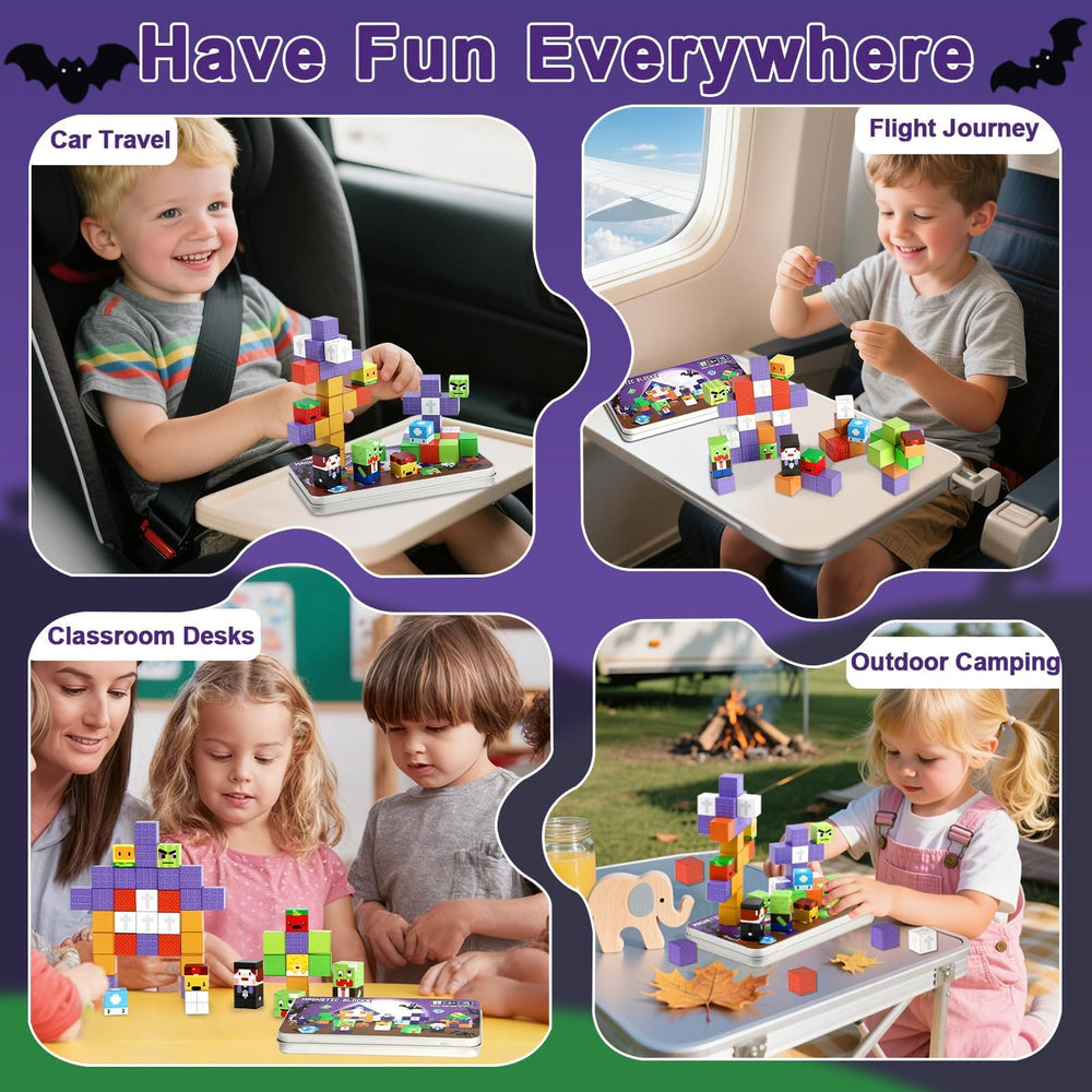 QOUBAI textured pieces enhance sensory engagement during play