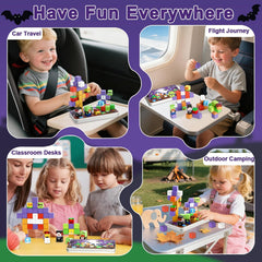 QOUBAI textured pieces enhance sensory engagement during play