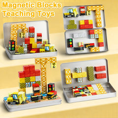 QOUBAI portable travel magnets set ideal for airplanes, cars, or dining table fun.