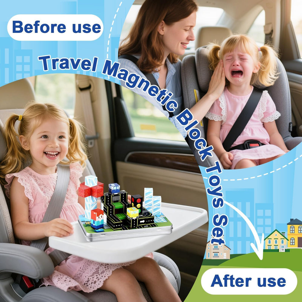 Qoubai textured magnetic tiles offer tactile exploration and engaging play.