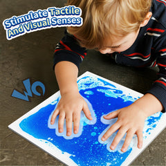Qoytqoy Liquid Sensory Tiles eco-material emphasizes safe, eco-friendly play.