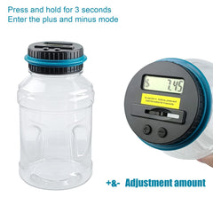 QPEY 1.8L capacity coin bank side profile for ample storage